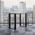 Ityhome Ityhome 90 x 80 konzolna miza rjava, (20847601)