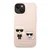 Maska Karl Lagerfeld and Choupette Liquid Silicone za iPhone 14 Plus , Roze