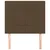 Vidaxl Vzglavje postelje temno rjavo 90x5x118/128 cm blago