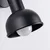 Sollux SL.1316 - Zidna spot svetiljka ELBA 1xE27/15W/230V crna