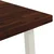 vidaXL 60 x 55 x 75 cm Masiven les akacije Temno rjava in bela