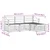 Set vanjskih sofa 4 pcs Bijela Čvrsto drvo akacije