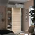 PAX Okvir garderobera, belo b. im. hrastovine, 75x58x201 cm