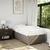 Vidaxl Posteljni okvir brez vzmetnice taupe 100x200 cm blago