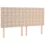 Vidaxl Box spring postelja z vzmetnico kapučino 200x200 cm um. usnje
