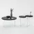 Hanah Home Set klub stolova Serenity 2, 2 komada, Antracit