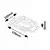 Rabalux Luster Ellinor, LED, 24W, 3000K, 37x22cm, Sivi
