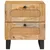 Noćni ormar 2 pcs Prirodna 40 x 33 x 46 cm Čvrsto drvo manga