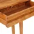 Vidaxl Konzolna miza Rjava 110 x 30 x 80 cm Masiven les akacije