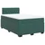 Vidaxl Box spring postelja z vzmetnico temno zelen 120x190 cm žamet