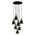 Conceptum Hypnose Luster Kem-6357, 43 cm, 7xE27 , Crni