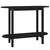 Konzolni stol crni 110 x 40 x 80cm od masivne borovine