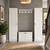Hanah Home set za predsoblje Lucas 1600-136, 170 cm, beli
