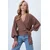 Trend Alacati Stili Ženska bluza Alc-X14505, Braon