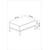 Hanah Home Klub sto Lord 90x40x60cm Antracit-Srebrni