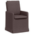Trpezarijske stolice 2 pcs Tamno smeđa 57 x 67 x 98 cm tkanina