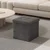Songmics Shranjevalni otomanski stol 30x30x30 cm Siva