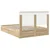 Krevet s od storage Sonoma hrast 140 x 190 cm Konstruirano drvo