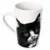 Velika porcelanasta skodelica Cat 400ml darilo za ljubitelje mačk premium