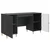 Stol s policom Crna 142,5 x 50 x 75 cm Konstruirano drvo