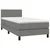 Vidaxl Box spring postelja z vzmetnico temno siva 80x200 cm blago