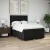 vidaXL Box spring postelja z vzmetnico črna 140x200 cm blago