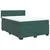 Vidaxl Box spring postelja z vzmetnico temno zelena 140x200 cm žamet