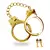 Taboom Luxury BDSM Handcuffs Gold Plated