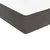 vidaXL Box spring postelja z vzmetnico temno siva 140x200 cm žamet