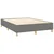 Vidaxl Box spring posteljni z vzmetnico temno siv 140x190 cm blago