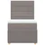 Vidaxl Box spring postelja z vzmetnico taupe 100x200 cm blago