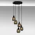 Conceptum Hypnose Luster Smoked-032, 114cm50x50cm, 5xE27, Sivi