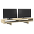 Stalak za monitor boja hrasta 100x27x15 cm konstruirano drvo