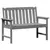 Vrtna klupa Svijetlo siva 120 x 59 x 88 cm HDPE