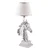OPVIQ Stona lampa Horse White Silver