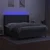 Vidaxl Box spring postelja z vzmetnico LED temno siva 160x200 cm blago