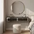 Hanah Home komoda Tuna 120, 120 cm, antracit / srebrna
