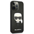 Originalna maska Karl Lagerfeld Karls Head Saffiano za iPhone 13 Pro - crna