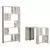 Hanah home Polica 120x75,4x60?cm Bela