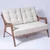 Hanah Home Baštenski set sto, 2 stolice i dvosed MYC01, Beli