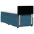 Vidaxl Box spring postelja z vzmetnico modra 100x200 cm žamet