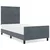 vidaXL vidaXL Postelja Temno Siva 90x190 cm Žamet, (22049610)