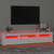 Den TV omarica z LED lučkami bela 195x35x40 cm