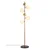 Aberto Design Podna lampa Fazli-10510-US, 35 x 22 x 163 cm, 6 x E14, Zlatne boje