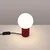 Sollux SL.1751 - Stona lampa HALO 1xG9/8W/230V prečnik 12 cm crvena