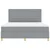 LED Box Spring Postelja Svetlo siva 180 x 200 cm blago