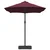 Vrtni suncobran Bordeaux Crvena 385 x 209 x 244 cm Poliester