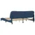 Vidaxl Posteljni okvir z LED brez vzmetnice Hvar moder 200x200 cm blago