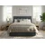Oblazinjena postelja boxspring DIRELIS VIBE 140x200 cm temno siva Vzmetnica: Vzmetnica Bonell