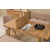 Hanah Home Trpezarijski set Vina klupa 04 0900, 6 dijelova, bež